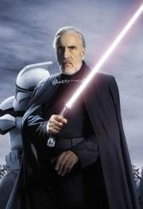 We mustn't anger Count Dooku, he's got a lightsaber
